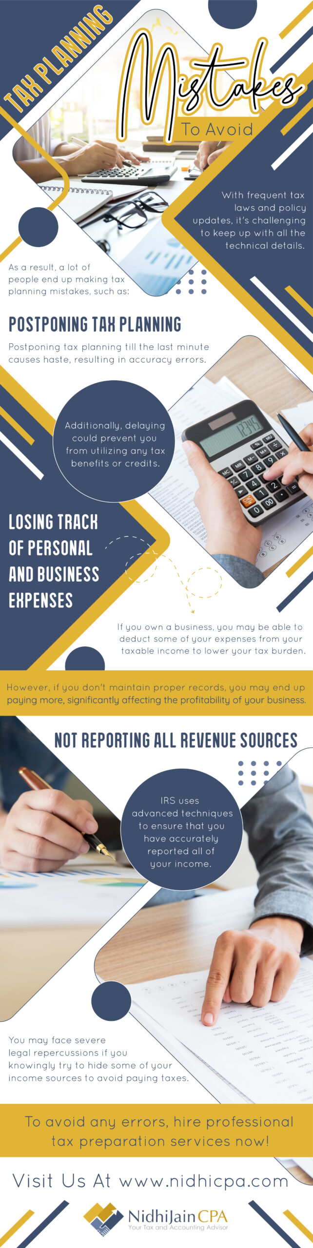 Tax Planning Mistakes To Avoid