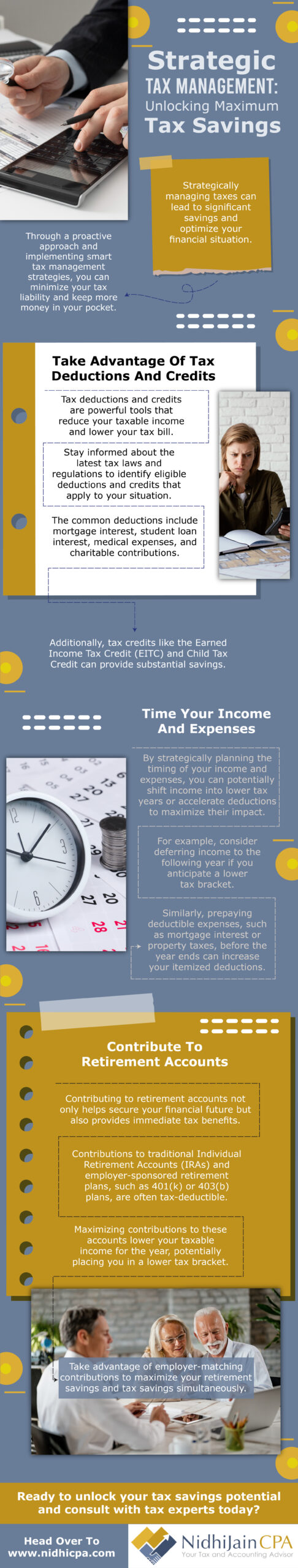 Strategic Tax Management: Unlocking Maximum Tax savings