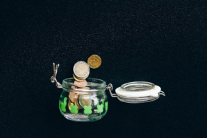  Tiny glass jar