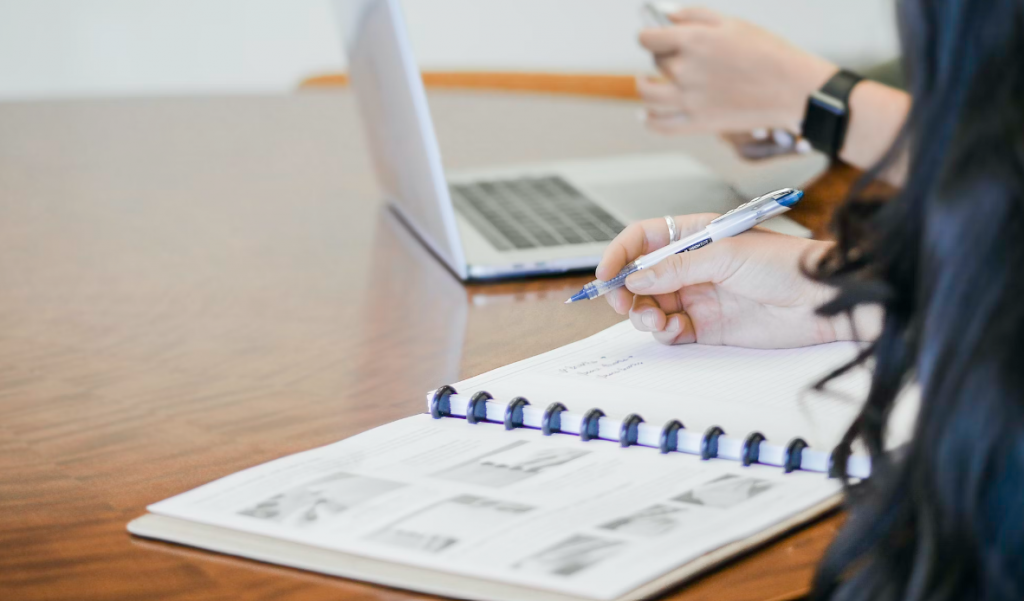 An accountant following essential bookkeeping practices.