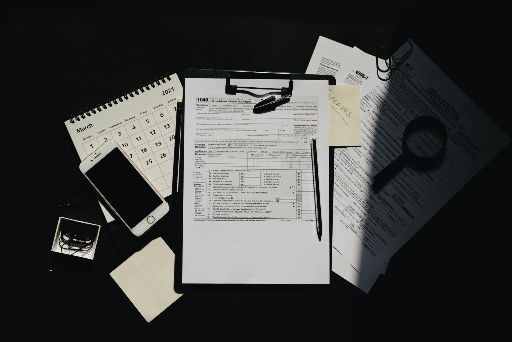 Financial statements and tax forms