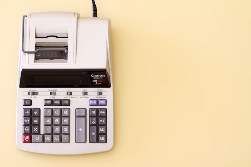 a white cash register