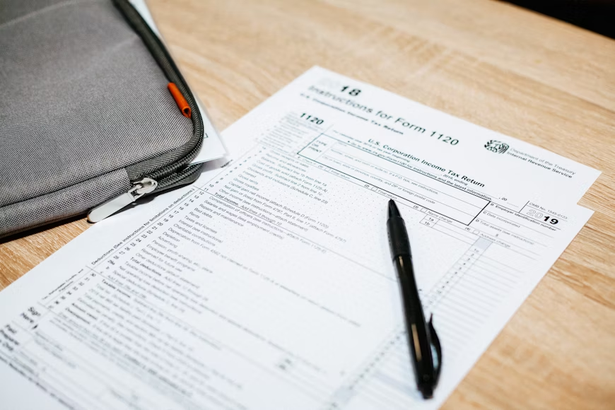 a document on a table